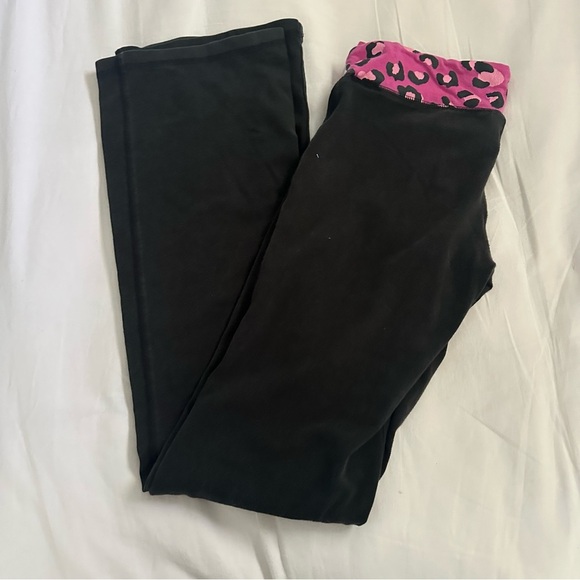 Y2K PINK Victoria's Secret foldover Waist Flare Yoga Pants - Picture 4 of 4